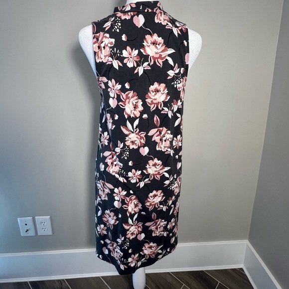✨Aeropostale Medium floral sleeves Midi Sundress keyhole mock neck - Picture 2 of 9
